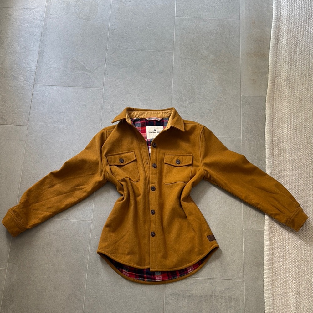 The Normal Brand Tan Utility Jacket Tailored Fit